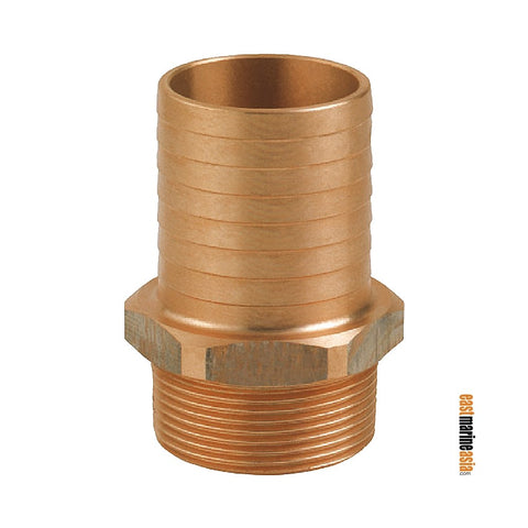 Guidi Series 1004B Bronze Straight Hose Connector (M) - BSPP