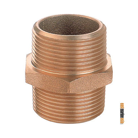 Guidi Series 0280B Bronze Nipple Fittings Male-Male - BSPT