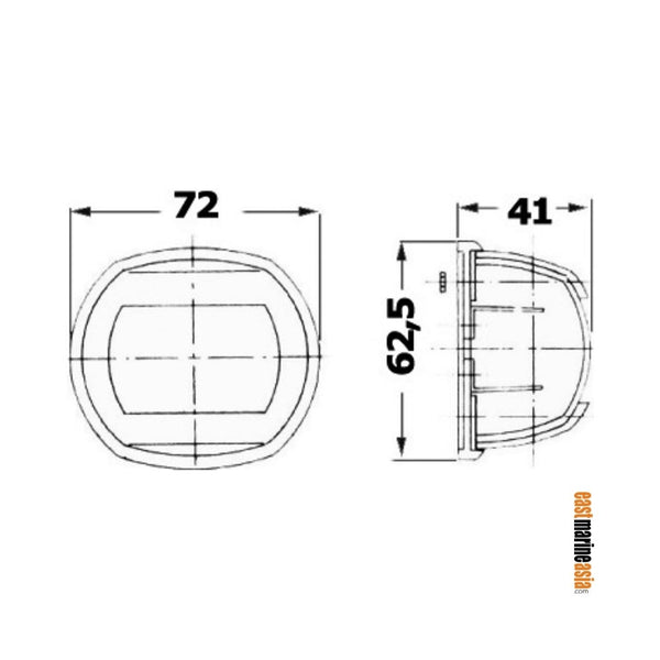 Osculati Compact 12 LED Navigation Lights - Stainless Steel Housing