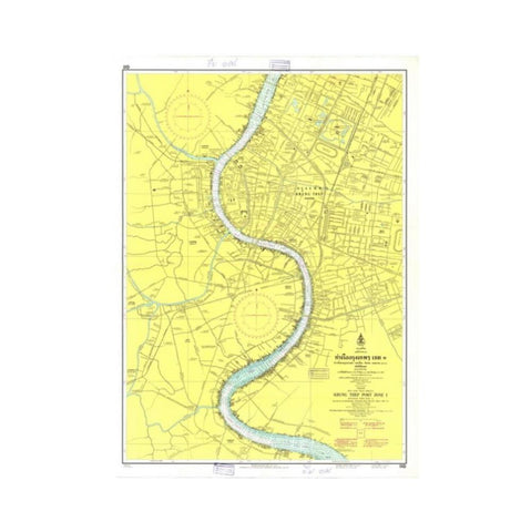 Marine Chart Thailand (Gulf of Thai - East) 110 Krung Thep Port Zone 1