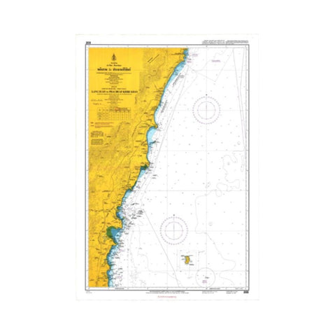 Marine Chart Thailand (Gulf of Thai - West) 203 Lang Suan to Prachuap Khiri Khan