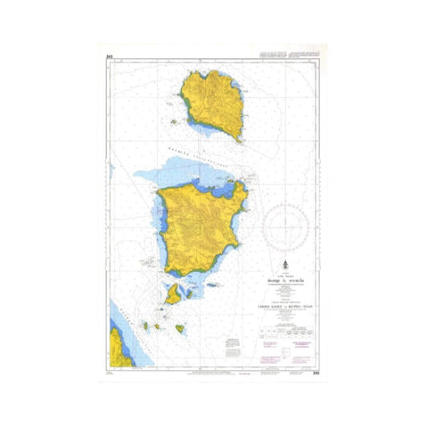 Marine Chart Thailand (Gulf of Thai - West) 243 Chong Samui to Ko Pha-ngan