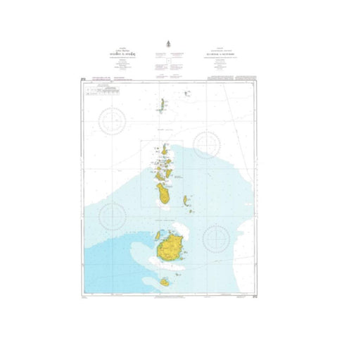 Marine Chart Thailand (Gulf of Thai - West) 272 Ko Chueak to Ko Tungku