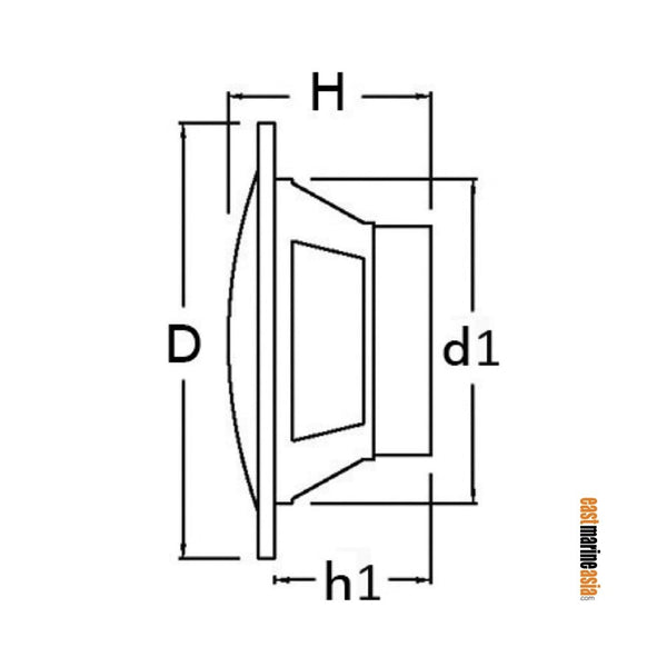 Osculati 4" Waterproof Dual Cone Loudspeaker