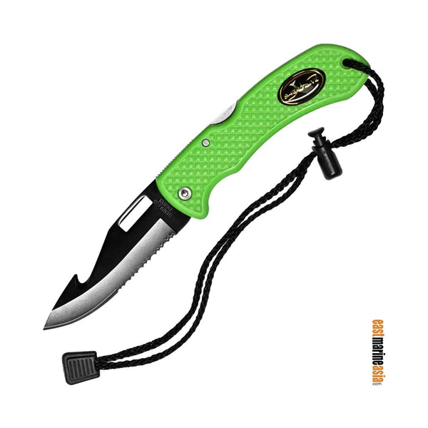 Saekodive 3118 Black Stainless Steel Blade Folding Dive Knife