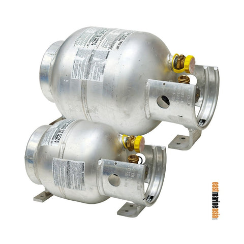 Worthington Aluminum LPG Cylinder / Gas Tank - Horizontal
