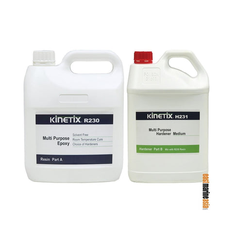 Kinetix R230 Multi Purpose Epoxy Resin with H231 Medium Hardener Kit