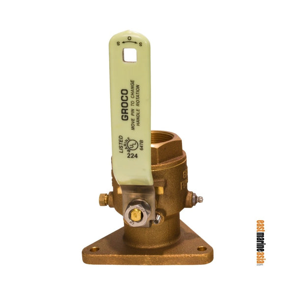 Groco FBV Series Bronze Full-Flow Flanged Ball Valves - NPS to NPT