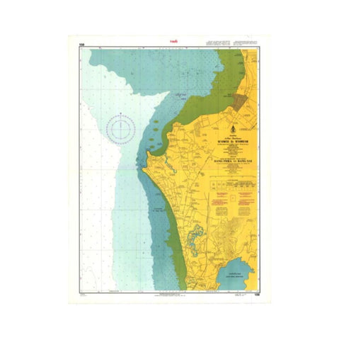 Marine Chart Thailand (Gulf of Thai - East) 159 Bang Phra to Bang Sai