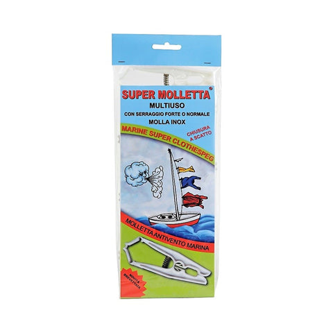 Super Molletta Multipurpose Marine Super Clothes Pegs (with Stainless Steel Spring)