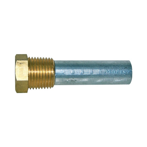 Martyr Engine Cooling System Pencil Anode c/w Brass Plug - Zinc