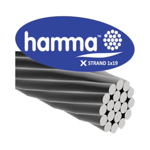 Hamma X 1x19 316 Stainless Steel Wire Rope
